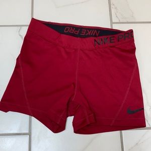 Nike pro spandex shorts